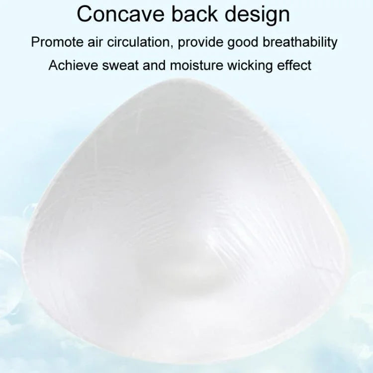Próteses Mamárias de Silicone em Forma de Triângulo para Pós-cirurgia Spa Seios para Natação Almofadas para Sutiã de Desporto, XS, S, M, L, XL, XXL, XXXL