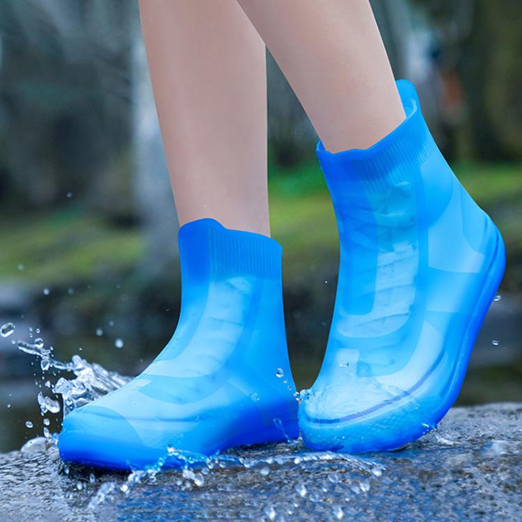Cobre-Sapatos de Silicone Impermeável, Grosso e Resistente ao Desgaste, S 31-33, M 34-36, L 37-39, XL 40-42, XXL 43-45