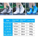 Cobre-Sapatos de Silicone Impermeável, Grosso e Resistente ao Desgaste, S 31-33, M 34-36, L 37-39, XL 40-42, XXL 43-45