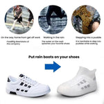 Cobre-Sapatos de Silicone Impermeável, Grosso e Resistente ao Desgaste, S 31-33, M 34-36, L 37-39, XL 40-42, XXL 43-45