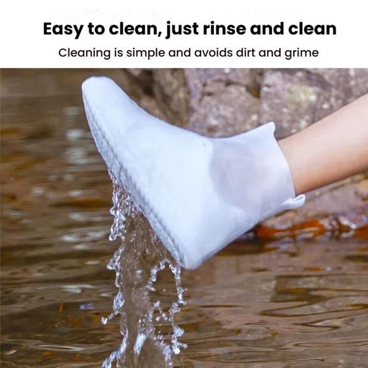 Cobre-Sapatos de Silicone Impermeável, Grosso e Resistente ao Desgaste, S 31-33, M 34-36, L 37-39, XL 40-42, XXL 43-45