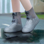 Cobre-Sapatos para Exterior Grossos, Resistentes ao Desgaste e à Chuva, de Cano Médio 18cm, M 34-36, L 37-39, XL 40-42, XXL 43-45, XXXL 46-