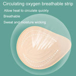 Próteses Mamárias Naturais de Látex Pós-operatório Implantes Mamários de Silicone com Pellets Ultra-leves Respirável e Anti-bacteriano, S, M, L