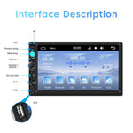 Reprodutor MP5 com Carplay com Fios de 7 Polegadas, Ecrã Grande, Controlo Central do Carro, Bluetooth, Standard, Standard+12 Luzes Câmera