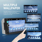 Reprodutor MP5 com Carplay com Fios de 7 Polegadas, Ecrã Grande, Controlo Central do Carro, Bluetooth, Standard, Standard+12 Luzes Câmera