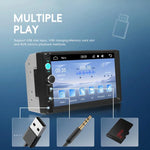 Reprodutor MP5 com Carplay com Fios de 7 Polegadas, Ecrã Grande, Controlo Central do Carro, Bluetooth, Standard, Standard+12 Luzes Câmera