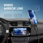 Reprodutor MP5 com Carplay com Fios de 7 Polegadas, Ecrã Grande, Controlo Central do Carro, Bluetooth, Standard, Standard+12 Luzes Câmera