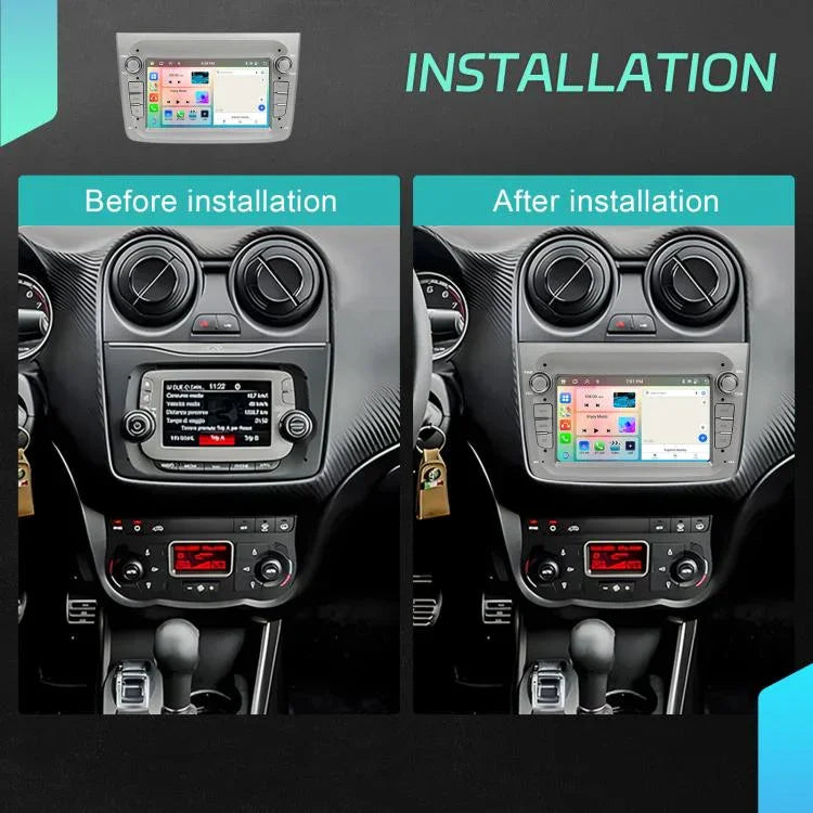 Para Alfa Romeo MITO 2008-2016 Ecrã Horizontal de 7 polegadas Android 15 Carplay Máquina Integrada de Controlo Central do Carro, 4+64G, 2+64G