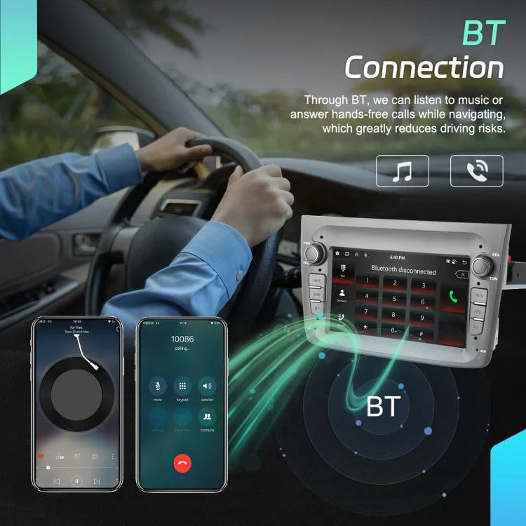 Para Alfa Romeo MITO 2008-2016 Ecrã Horizontal de 7 polegadas Android 15 Carplay Máquina Integrada de Controlo Central do Carro, 4+64G, 2+64G