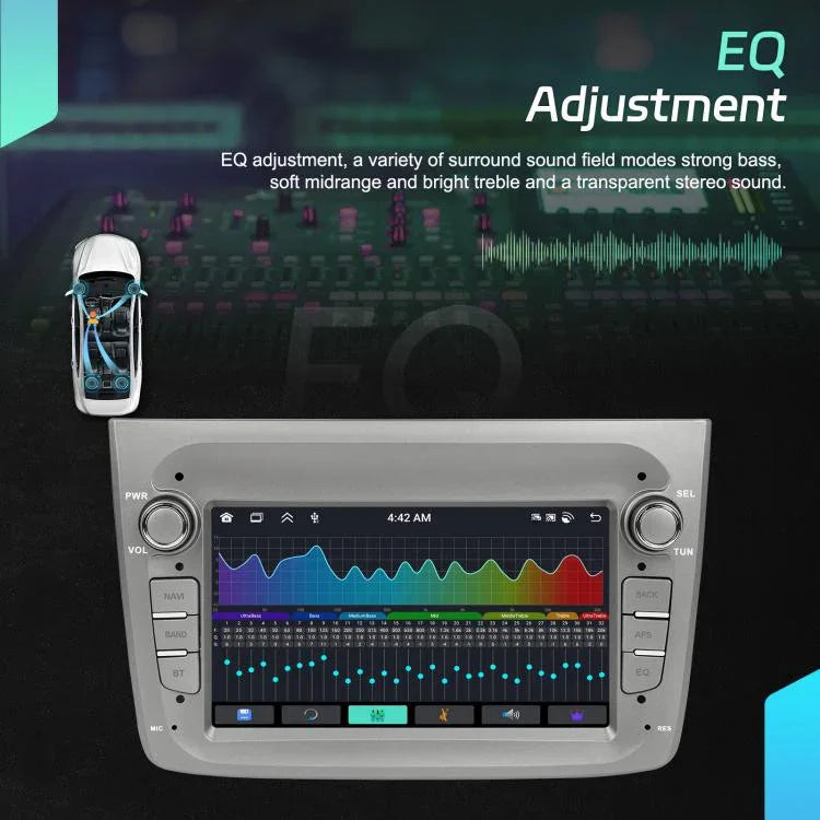 Para Alfa Romeo MITO 2008-2016 Ecrã Horizontal de 7 polegadas Android 15 Carplay Máquina Integrada de Controlo Central do Carro, 4+64G, 2+64G