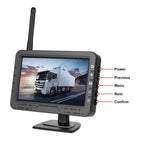 Ecrã Digital Sem Fios HD de 4,3 polegadas 1 para 1 para Marcha-atrás, Máquina Tudo-em-um de Controlo Central do Carro, Com Suporte Longo para Matrícula América do Norte, Com Suporte Curto para Matrícula Europa