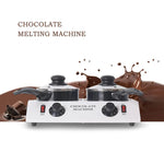 Máquina de Derreter Chocolate de Duplo Cilindro para Fazer Sobremesas, Plugue EUA, Plugue Reino Unido, Plugue UE