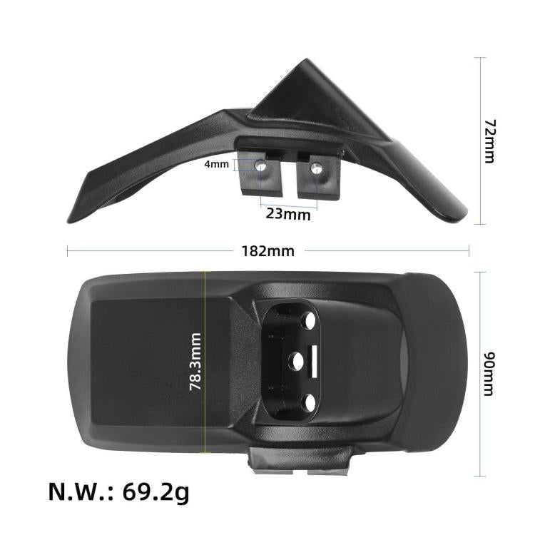 Para Scooter Elétrico Kukirin G2 Pro DB, Guarda-Lamas Traseiros com Suporte para Matrícula, Guarda-Lamas Dianteiros