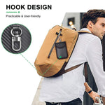 Porta-Chaves para Carro com Bloqueio RFID Anti-Skimming em Fibra de Carbono para Veículos, Cartões de Crédito e Eletrónica, Linha Vermelha Média, Linha Verde Média, Linha Preta Pequena
