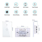 Interruptor Inteligente WiFi de Fogo Único Modelo 120 US Gauge Graffiti, 1-Gang Branco, 2-Gang Branco, 1-Gang Preto, 2-Gang Preto, 1-Gang Dourado, 2-Gang Dourado