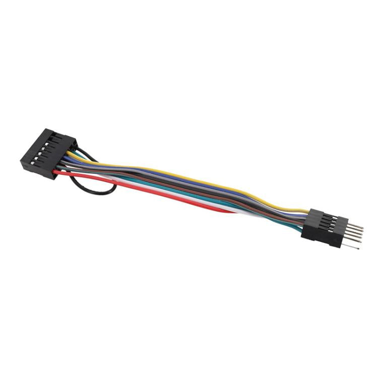 Cabo para Motherboards Lenovo em Caixa ATX Frente 13 Furos para 9 Pinos, 13 Furos para 9 Pinos
