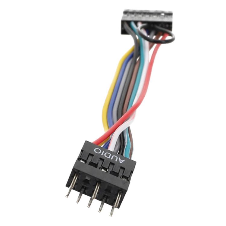 Cabo para Motherboards Lenovo em Caixa ATX Frente 13 Furos para 9 Pinos, 13 Furos para 9 Pinos