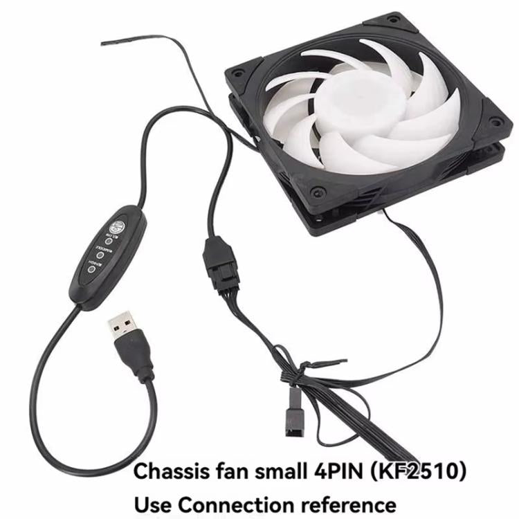 Cabo Booster USB para Pequeno 4 Pinos Velocidade Ajustável Cabo USB para Ventoinha de Caixa 12V, 50cm, 98cm