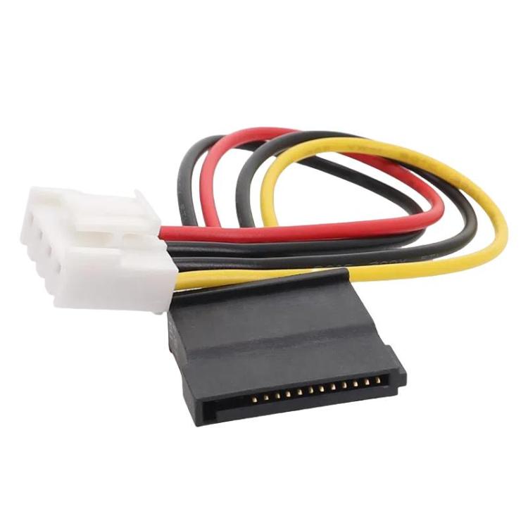 Cabo de Alimentação DVR 4P para SATA 15P Cabo HDD, 4P para SATA 15P