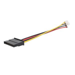 Cabo de Alimentação DVR 4P para SATA 15P Cabo HDD, 4P para SATA 15P