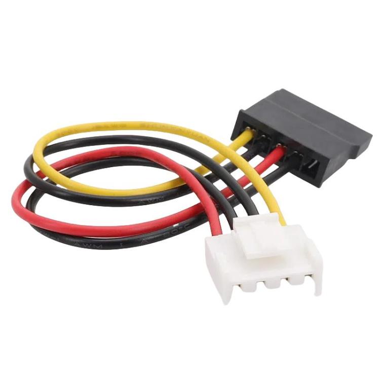 Cabo de Alimentação DVR 4P para SATA 15P Cabo HDD, 4P para SATA 15P