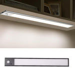 Barra de Luz com Sensor de Movimento Recárregavel para Armário e Roupeiro com Controlo Remoto, 20cm Prateado, 40cm Prateado, 60cm Prateado, 80cm Prateado, 20cm Preto, 40cm Preto, 60cm Preto, 80cm Preto