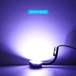 Luz LED de clipe para aquário azul branco 5W com 12 LEDs, luz mini para aquário USB para plantas aquáticas, erva aquática e tanques pequenos, 220V, 110V