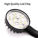 Luz LED de clipe para aquário azul branco 5W com 12 LEDs, luz mini para aquário USB para plantas aquáticas, erva aquática e tanques pequenos, 220V, 110V