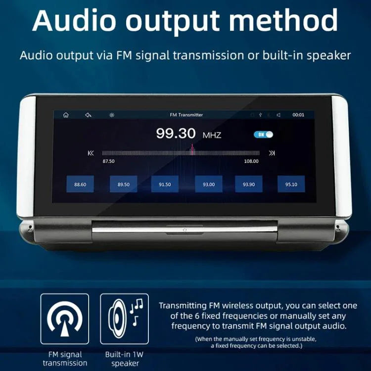 6.86 Inch Foldable Portable Bluetooth Car MP5 Player With MirrorLink/CarPlay/Android Auto Support, B5370, B5370+4LEDs Reversing Camera, B5370+8LEDs Reversing Camera, B5370+12LEDs Reversing Camera