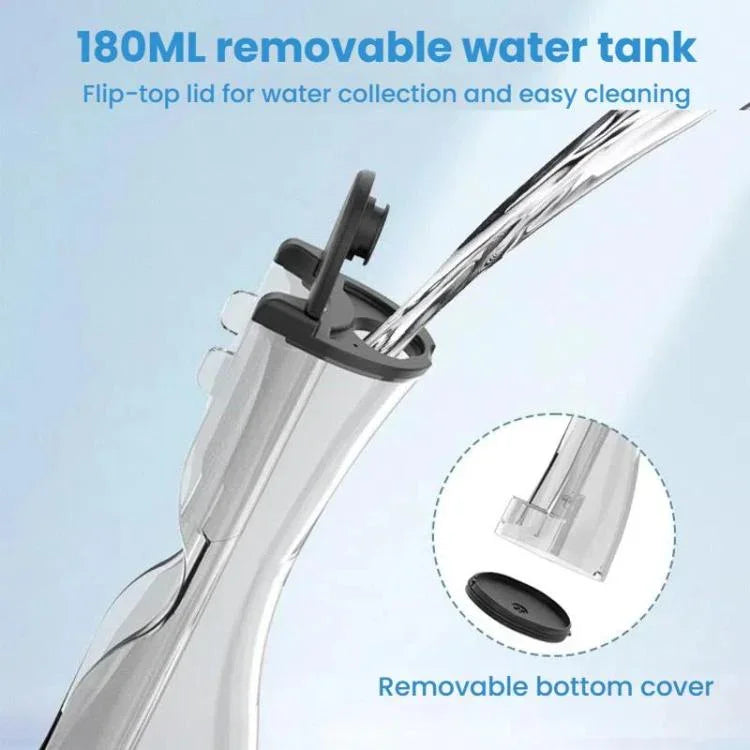 Escova de Dentes Elétrica 3 em 1, Irrigador Oral & Flosser de Água com Reservatório Destacável de 180mL