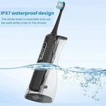 Escova de Dentes Elétrica 3 em 1, Irrigador Oral & Flosser de Água com Reservatório Destacável de 180mL