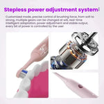 Escova de Dentes Sónica Elétrica Recarregável para Adultos com Modo Personalizado, Cabeças de Escova Antibacterianas, Temporizador Inteligente, Branco Esterilizado, Roxo Claro Esterilizado, Branco Standard, Roxo Claro Standard