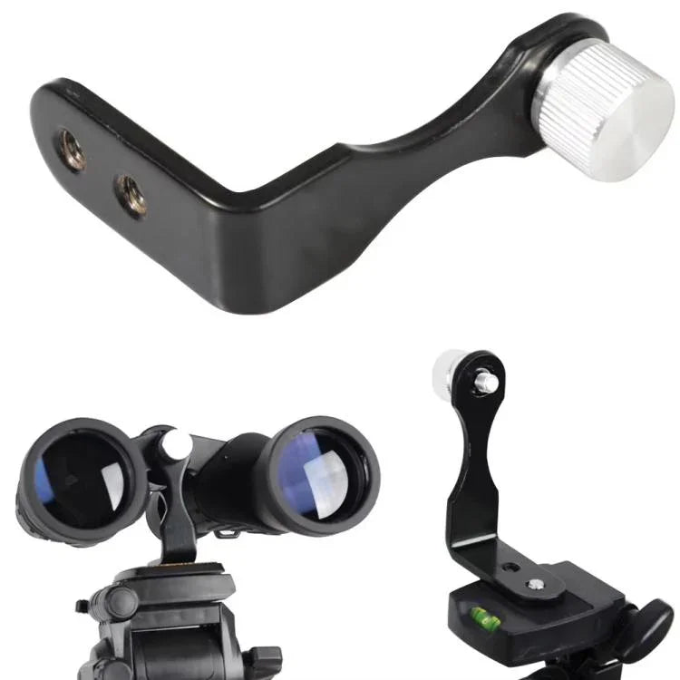 Adaptador de Tripé para Binóculos Suporte Metálico em L para Fotografia, Binóculo Estabilizador