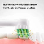Escova de Dentes Elétrica Recarregável para Adultos 4200 RPM Escova Rotativa IPX8 à Prova de Água Carregamento Indutivo, Branco Esterilizado, Preto Esterilizado, Branco Normal, Preto Normal