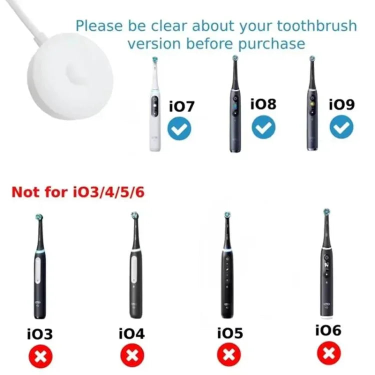 Adaptador de Alimentação Carregador de Escova de Dentes 3768 para Oral B Série IO 9/8/7 IO7 IO8 IO9, Ficha EUA, Ficha EUA