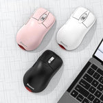 Rato Gaming Sem Fios Tri-Mode 24000 DPI, 6 Modos de Iluminação RGB, Recarregável, Macro Programável, Preto, Branco, Rosa, Preto com Carregamento Sem Fios, Branco com Carregamento Sem Fios, Rosa com Carregamento Sem Fios