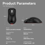 Rato Gaming Sem Fios Tri-Mode 24000 DPI, 6 Modos de Iluminação RGB, Recarregável, Macro Programável, Preto, Branco, Rosa, Preto com Carregamento Sem Fios, Branco com Carregamento Sem Fios, Rosa com Carregamento Sem Fios