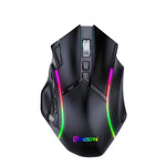 Rato Gaming Sem Fios MKESPN W605 Triple-Mode 24000 DPI 12 Teclas Personalização Macro, W605