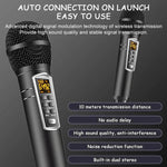 Máquina de Karaoke SDRD Caixa de Madeira com Microfones Duplos Sem Fios Sistema de Coluna Tudo-em-um Suporta Disco U/Cartão TF