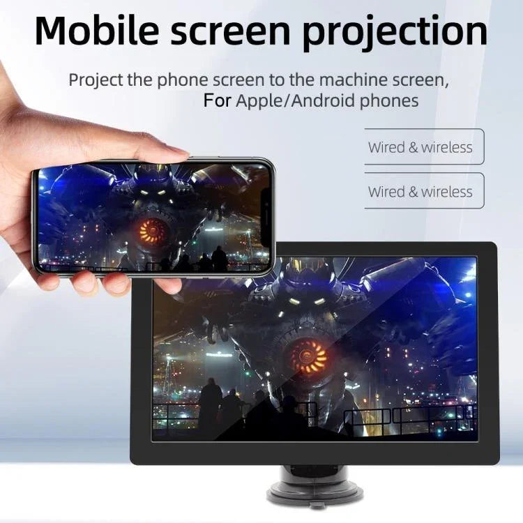 Ecrã Universal para Carro Estéreo HD MP5 Player Monitor de Reversão com Câmara Traseira, com Câmara Traseira
