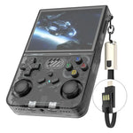 Consola de Jogos Portátil WiFi Dual-Band R36XX com Ecrã IPS HD Mipi de 3,5 Polegadas, Sistema Operativo Linux de Código Aberto, 64G, 128G