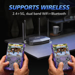 Consola de Jogos Portátil WiFi Dual-Band R36XX com Ecrã IPS HD Mipi de 3,5 Polegadas, Sistema Operativo Linux de Código Aberto, 64G, 128G