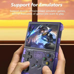 Consola de Jogos Portátil WiFi Dual-Band R36XX com Ecrã IPS HD Mipi de 3,5 Polegadas, Sistema Operativo Linux de Código Aberto, 64G, 128G