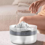 Difusor de Óleo Essencial Vulcânico 2L Humidificador Grande Capacidade Aromaterapia Difusor de Névoa com Reservatório de Água de Enchimento Superior