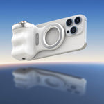 TELESIN P1-MP-10 Empunhadura Magnética para Câmara com Disparador Bluetooth e Suporte para Telemóvel, P1-MP-10 Branco, P1-MP-10 Preto
