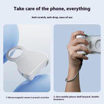 TELESIN P1-MP-10 Empunhadura Magnética para Câmara com Disparador Bluetooth e Suporte para Telemóvel, P1-MP-10 Branco, P1-MP-10 Preto