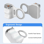 TELESIN P1-MP-10 Empunhadura Magnética para Câmara com Disparador Bluetooth e Suporte para Telemóvel, P1-MP-10 Branco, P1-MP-10 Preto