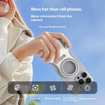 TELESIN P1-MP-10 Empunhadura Magnética para Câmara com Disparador Bluetooth e Suporte para Telemóvel, P1-MP-10 Branco, P1-MP-10 Preto