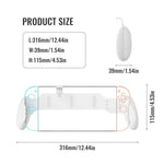 Punho ergonómico antiderrapante para Nintendo Switch 2 / Switch / Switch OLED, JYS-NS2297 Preto, JYS-NS2297 Branco