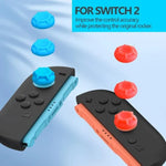 Conjunto de 6 tampas de proteção para botões de joystick de silicone para Nintendo Switch 2